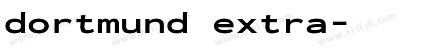 dortmund extra字体转换